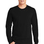 American Apparel Mens Fine Jersey Long Sleeve Crewneck T-Shirt - Black