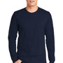 American Apparel Mens Fine Jersey Long Sleeve Crewneck T-Shirt - Navy Blue