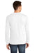 American Apparel 2007 Mens Fine Jersey Long Sleeve Crewneck T-Shirt White Model Back