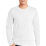 American Apparel Mens Fine Jersey Long Sleeve Crewneck T-Shirt - White