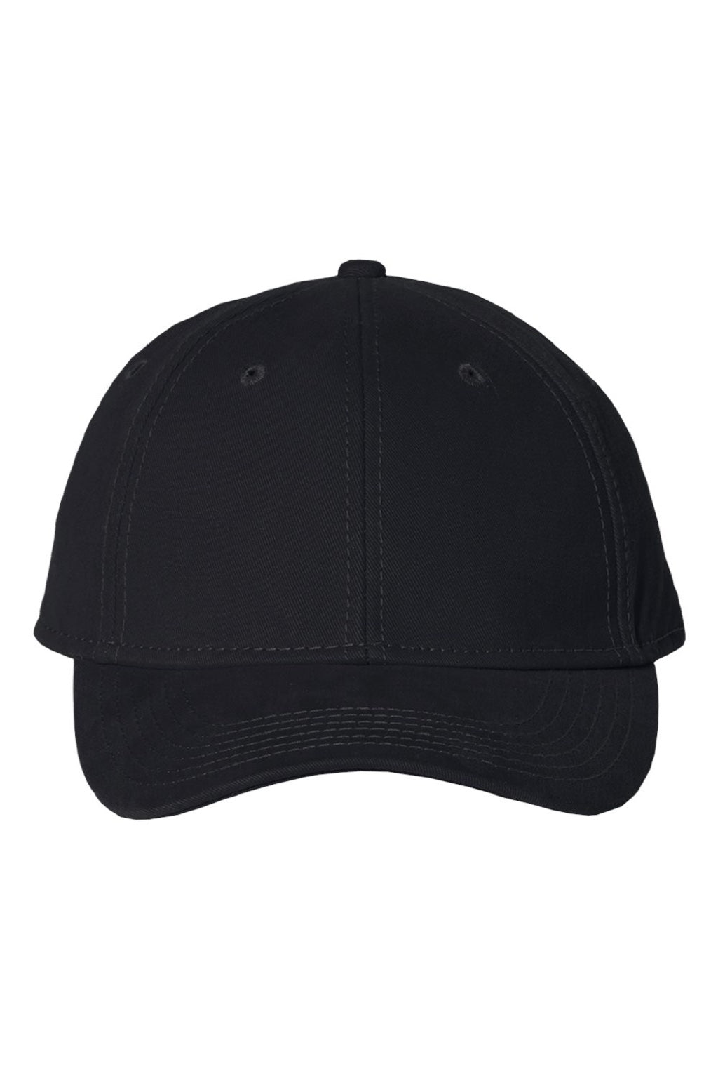 Sportsman Hats AH30 Mens Adjustable Hat Black Flat Front