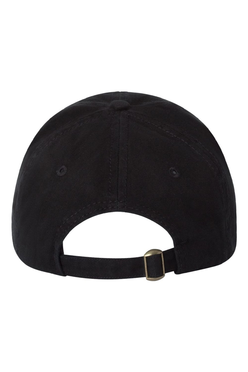 Sportsman Hats AH35 Mens Adjustable Hat Black Flat Back