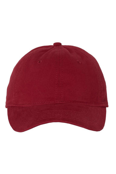 Sportsman Hats AH35 Mens Adjustable Hat Cardinal Red Flat Front