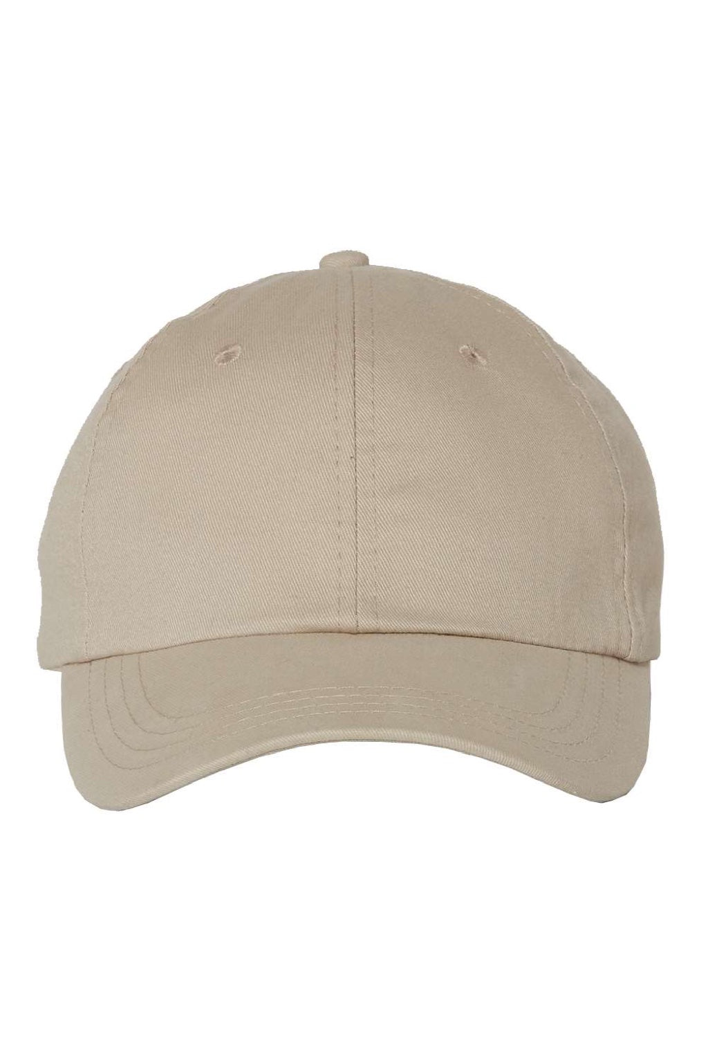 Valucap Hats 6440 Mens Econ Adjustable Hat Khaki Brown Flat Front