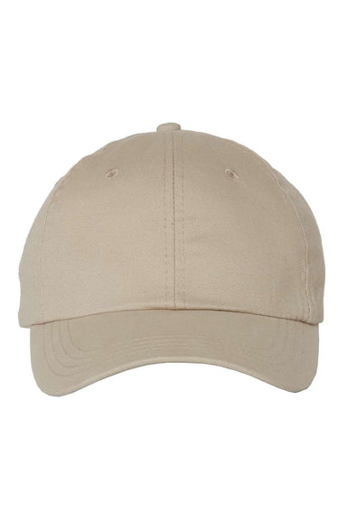 Valucap Hats 6440 Mens Econ Adjustable Hat Khaki Brown Flat Front