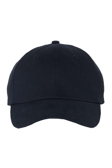 Valucap Hats 6440 Mens Econ Adjustable Hat Navy Blue Flat Front