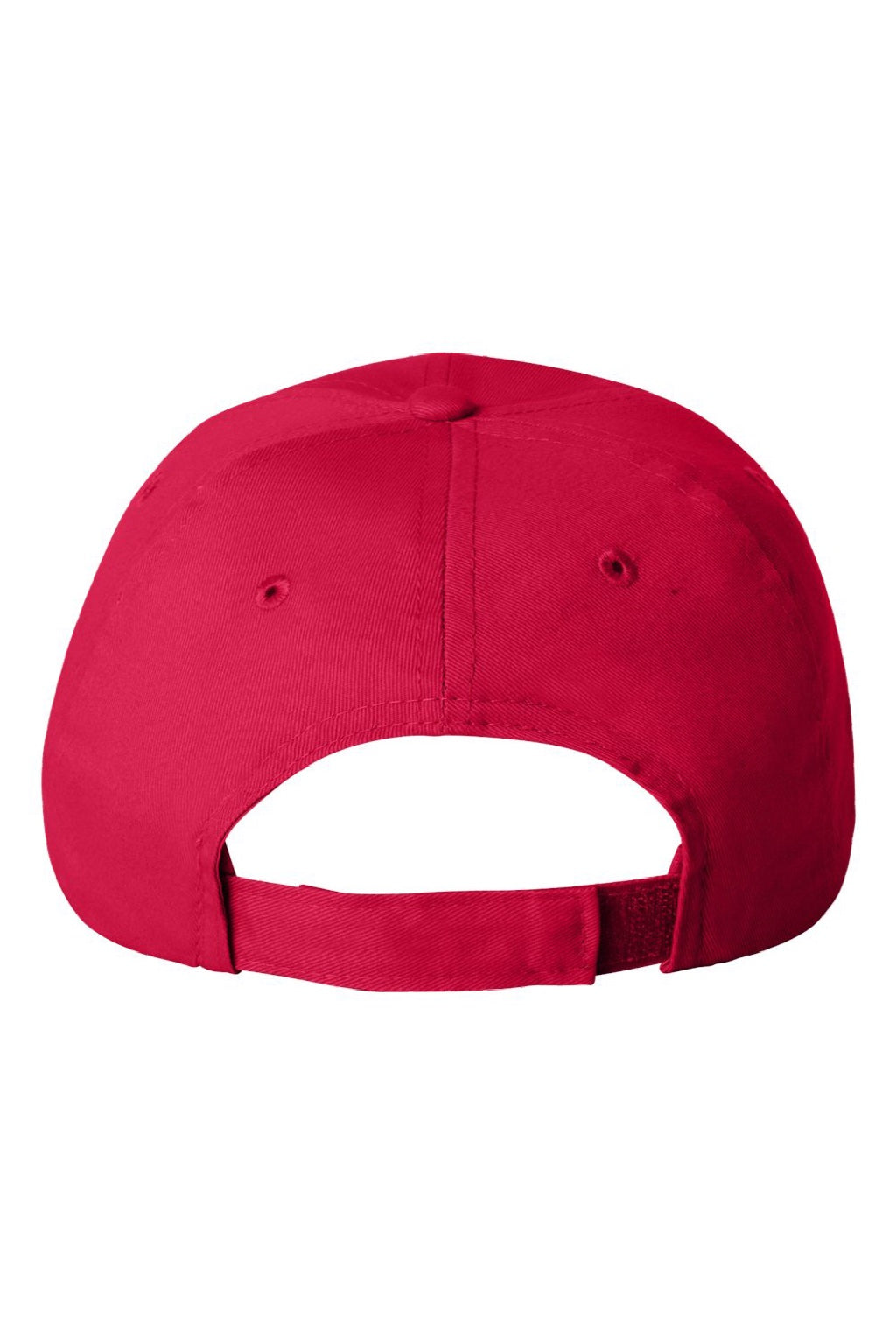 Valucap Hats 6440 Mens Econ Adjustable Hat Red Flat Back