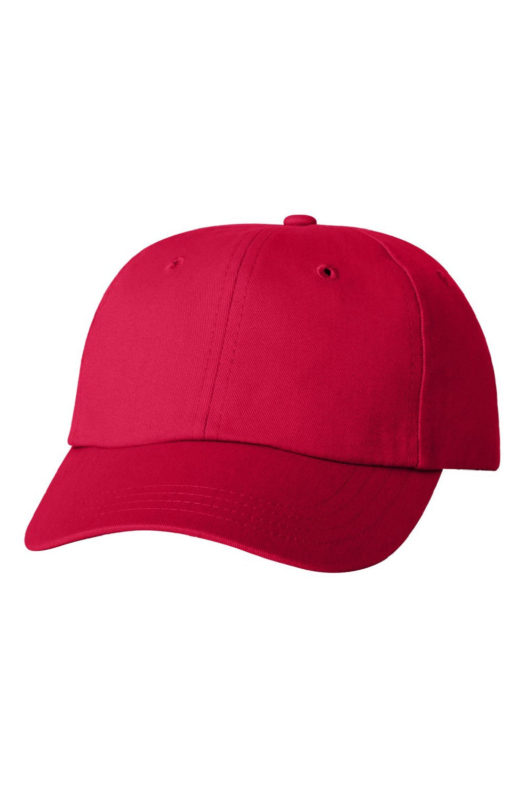 Valucap Hats 6440 Mens Econ Adjustable Hat Red Flat Front