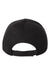 Valucap Hats VC600 Mens Chino Adjustable Hat Black Flat Back