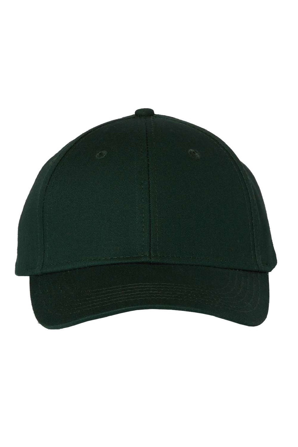 Valucap Hats VC600 Mens Chino Adjustable Hat Forest Green Flat Front