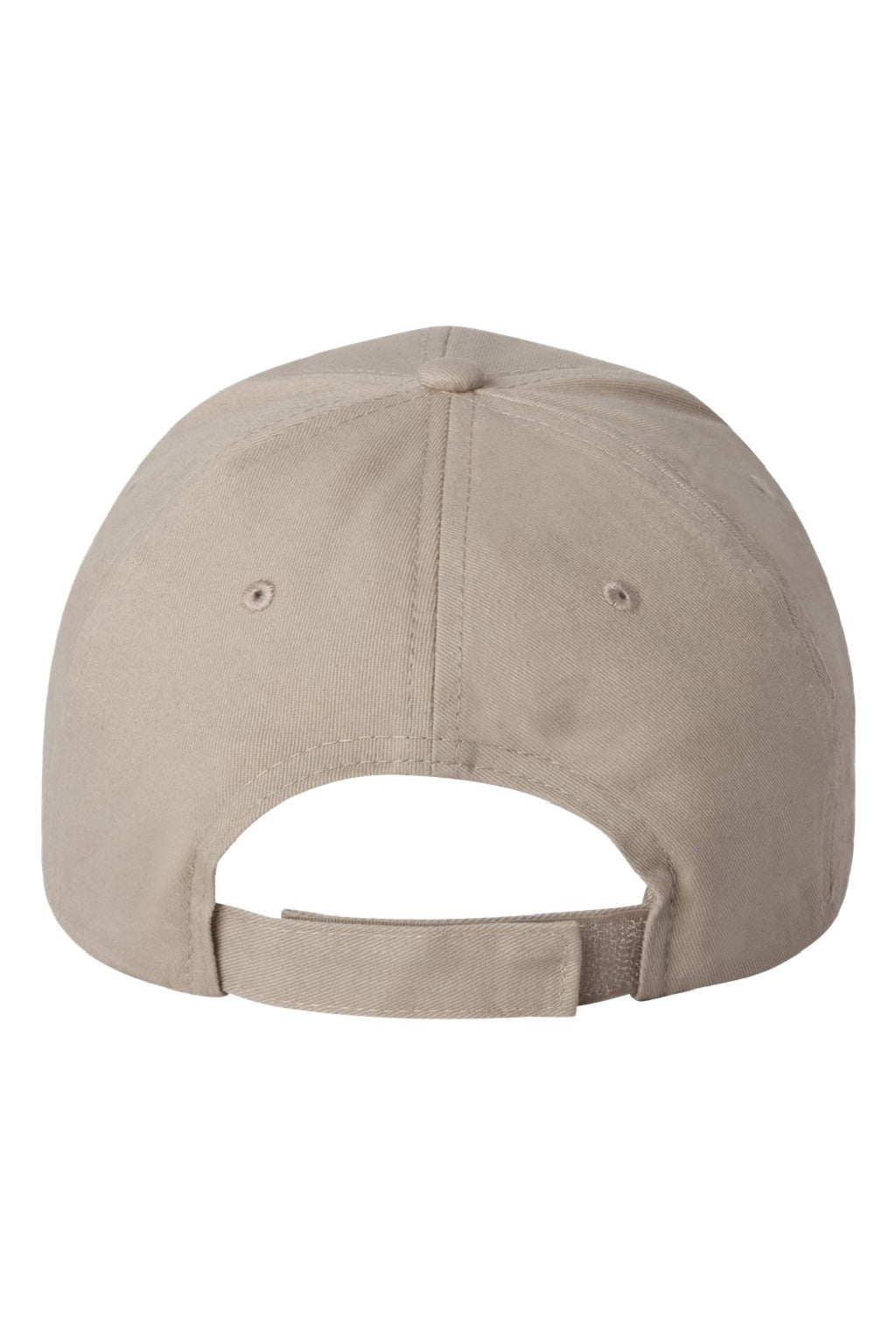 Valucap Hats VC600 Mens Chino Adjustable Hat Khaki Brown Flat Back