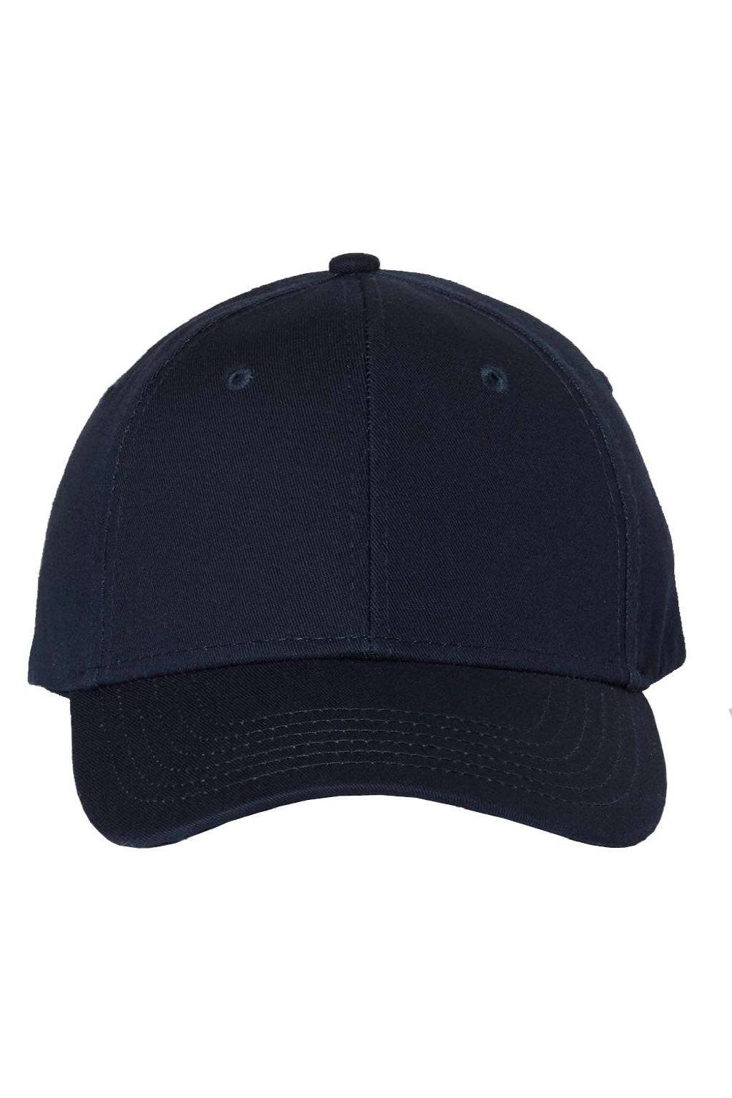 Valucap Hats VC600 Mens Chino Adjustable Hat Navy Blue Flat Front