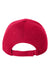 Valucap Hats VC600 Mens Chino Adjustable Hat Red Flat Back