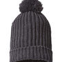 Richardson Mens Chunky Cable Beanie - Heather Charcoal Grey - NEW