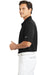 Nike 203690 Mens Tech Basic Dri-Fit Moisture Wicking Short Sleeve Polo Shirt Black Model Side