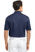 Nike 203690 Mens Tech Basic Dri-Fit Moisture Wicking Short Sleeve Polo Shirt Midnight Navy Blue Model Back