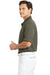 Nike 203690 Mens Tech Basic Dri-Fit Moisture Wicking Short Sleeve Polo Shirt Olive Khaki Model Side