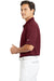 Nike 203690 Mens Tech Basic Dri-Fit Moisture Wicking Short Sleeve Polo Shirt Team Red Model Side