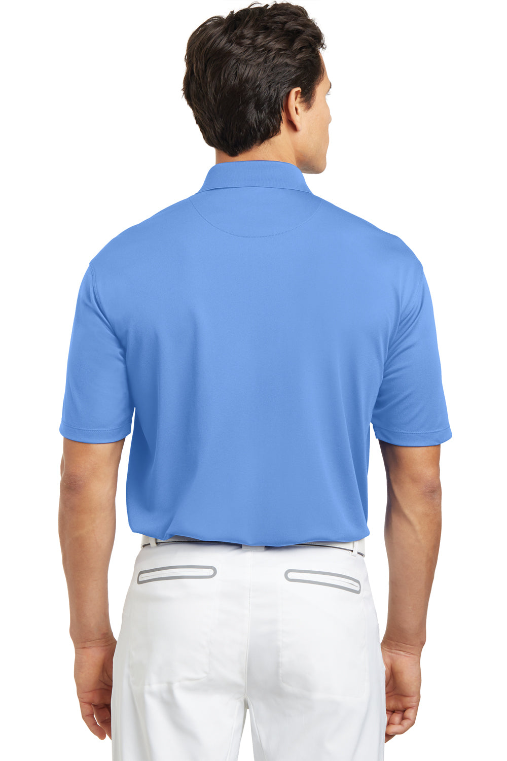 Nike 203690 Mens Tech Basic Dri-Fit Moisture Wicking Short Sleeve Polo Shirt University Blue Model Back