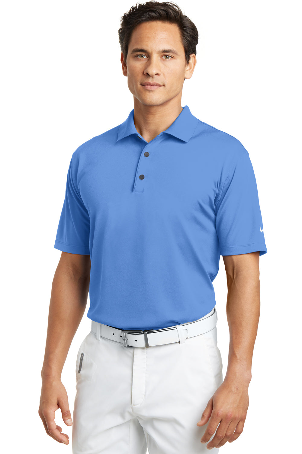 Nike 203690 Mens University Blue Tech Basic Dri-Fit Moisture Wicking Short Sleeve Polo Shirt BigTopShirtShop.com Nike 203690 Mens University Blue Tech Basic Dri-Fit Moisture Wicking Short Sleeve Polo Shirt BigTopShirtShop.com