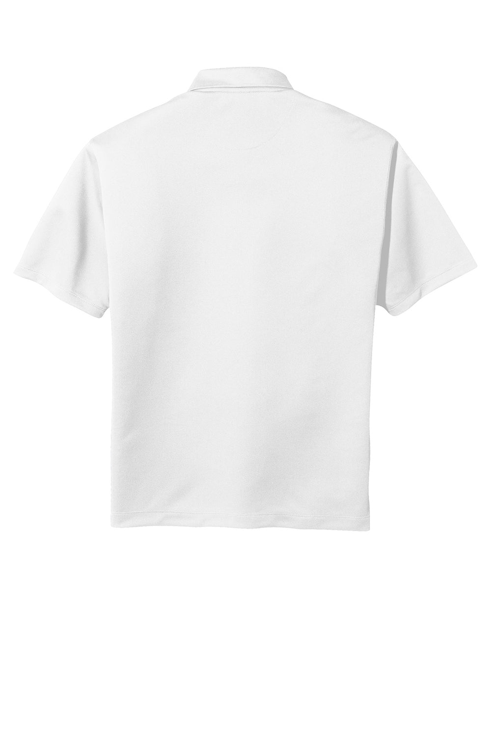 Nike 203690 Mens Tech Basic Dri-Fit Moisture Wicking Short Sleeve Polo Shirt White Flat Back