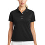 Nike Womens Tech Basic Dri-Fit Moisture Wicking Short Sleeve Polo Shirt - Black