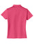 Nike 203697 Womens Tech Basic Dri-Fit Moisture Wicking Short Sleeve Polo Shirt Flamingo Pink Flat Back
