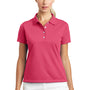 Nike Womens Tech Basic Dri-Fit Moisture Wicking Short Sleeve Polo Shirt - Flamingo Pink