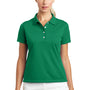 Nike Womens Tech Basic Dri-Fit Moisture Wicking Short Sleeve Polo Shirt - Lucky Green