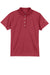 Nike 203697 Womens Tech Basic Dri-Fit Moisture Wicking Short Sleeve Polo Shirt Pro Red Flat Front