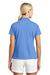 Nike 203697 Womens Tech Basic Dri-Fit Moisture Wicking Short Sleeve Polo Shirt University Blue Model Back