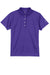 Nike 203697 Womens Tech Basic Dri-Fit Moisture Wicking Short Sleeve Polo Shirt Varsity Purple Flat Front