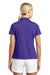 Nike 203697 Womens Tech Basic Dri-Fit Moisture Wicking Short Sleeve Polo Shirt Varsity Purple Model Back