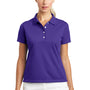 Nike Womens Tech Basic Dri-Fit Moisture Wicking Short Sleeve Polo Shirt - Varsity Purple