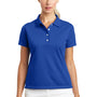 Nike Womens Tech Basic Dri-Fit Moisture Wicking Short Sleeve Polo Shirt - Varsity Royal Blue