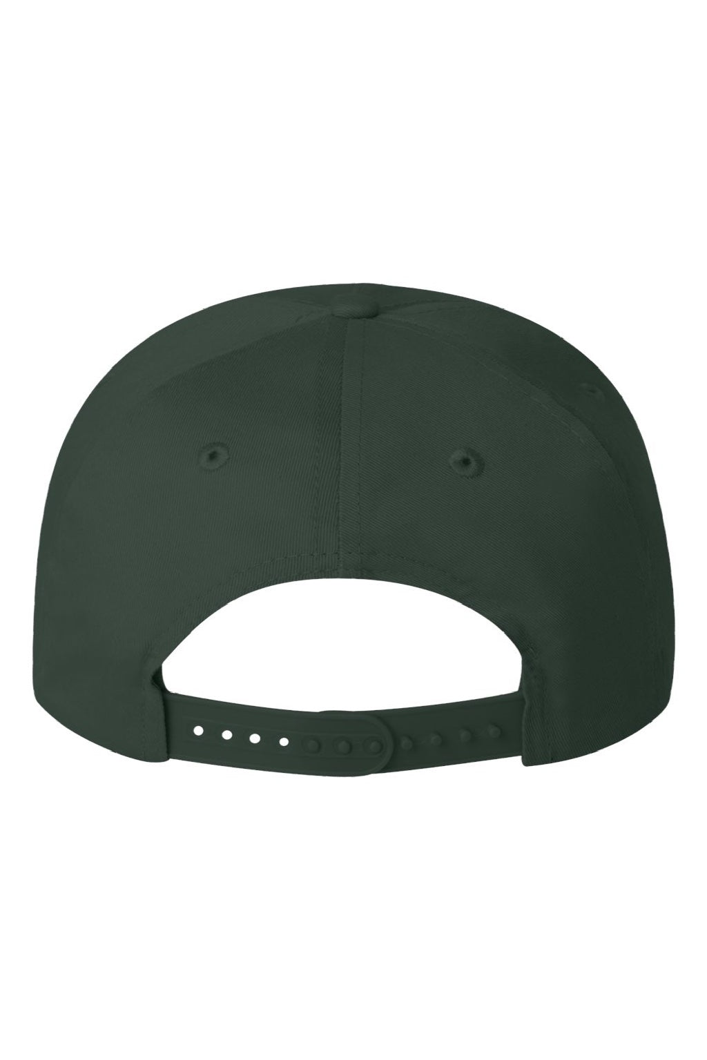 Valucap Hats 8869 Mens 5 Panel Twill Snapback Hat Forest Green Flat Back