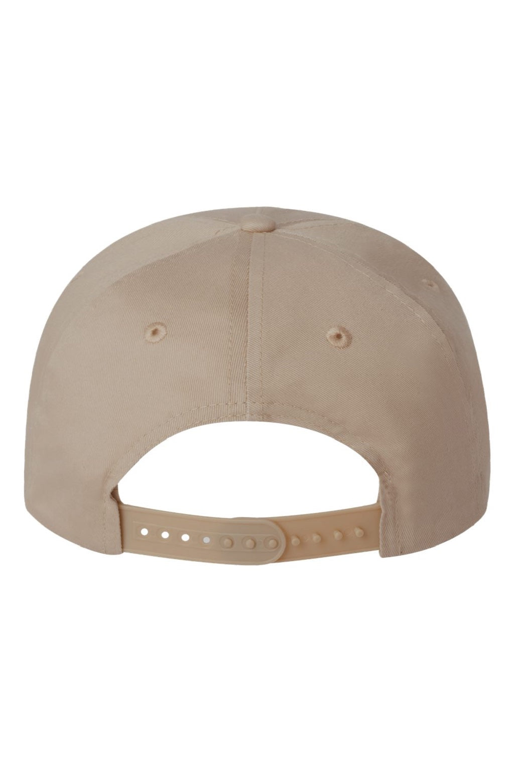 Valucap Hats 8869 Mens 5 Panel Twill Snapback Hat Khaki Brown Flat Back