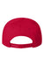 Valucap Hats 8869 Mens 5 Panel Twill Snapback Hat Red Flat Back
