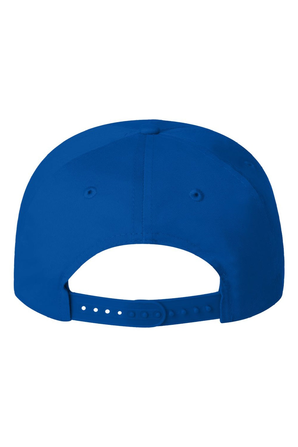 Valucap Hats 8869 Mens 5 Panel Twill Snapback Hat Royal Blue Flat Back