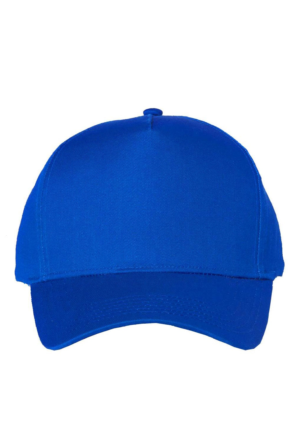 Valucap Hats 8869 Mens 5 Panel Twill Snapback Hat Royal Blue Flat Front
