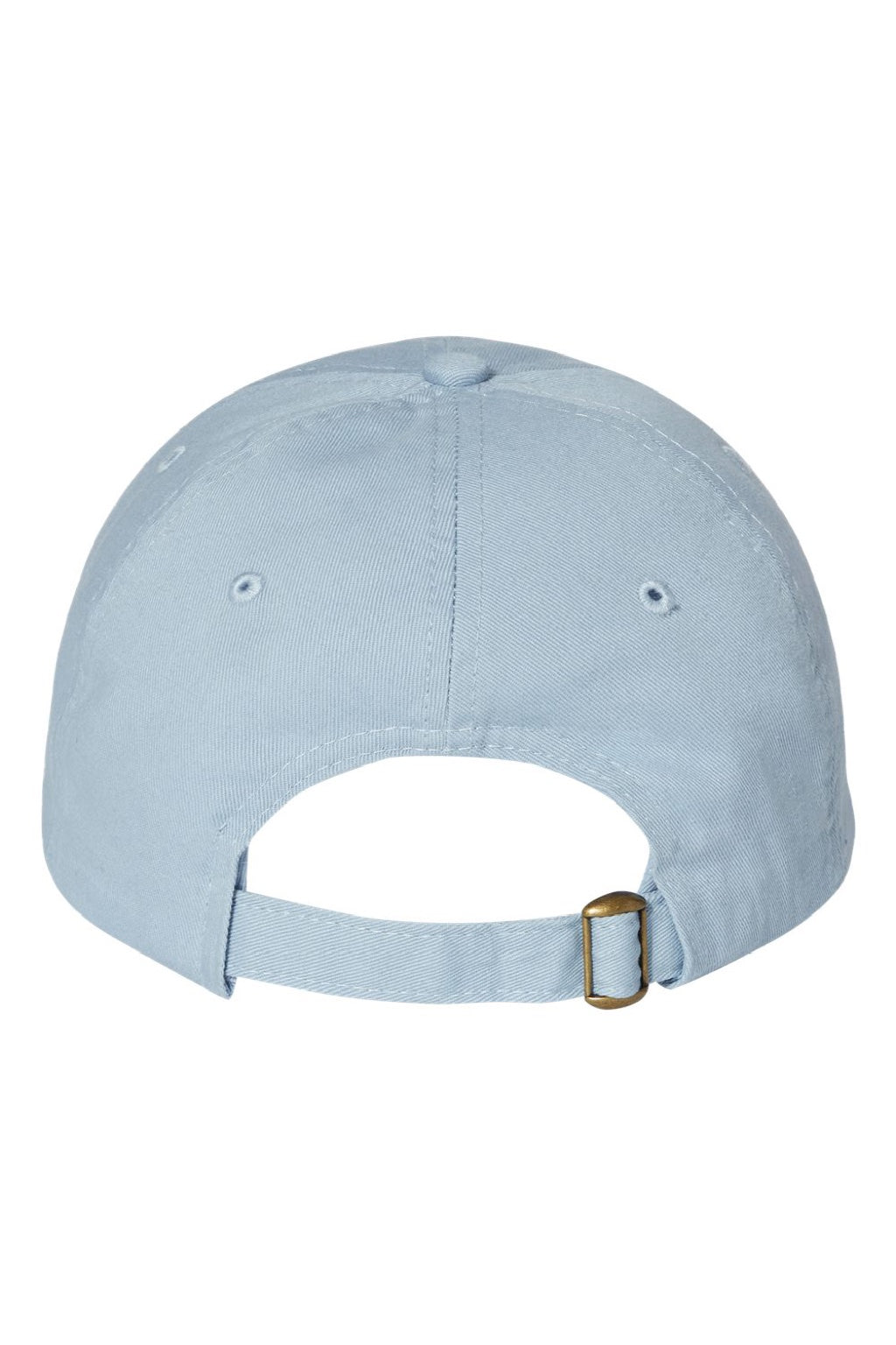 Valucap Hats VC300A Mens Adult Bio-Washed Classic Adjustable Dad Hat Baby Blue Flat Back