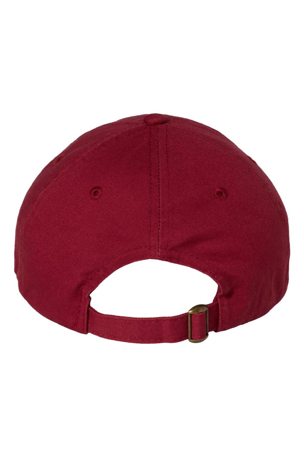 Valucap Hats VC300A Mens Adult Bio-Washed Classic Adjustable Dad Hat Cardinal Red Flat Back