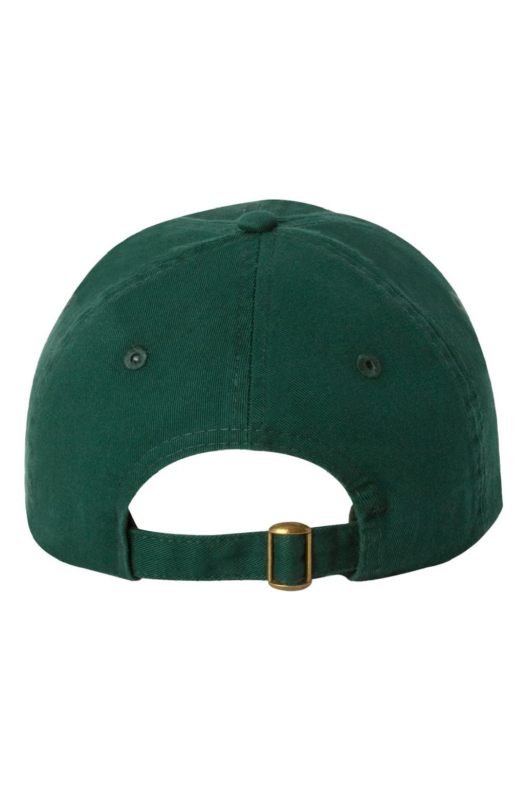 Valucap Hats VC300A Mens Adult Bio-Washed Classic Adjustable Dad Hat Forest Green Flat Back