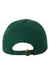 Valucap Hats VC300A Mens Adult Bio-Washed Classic Adjustable Dad Hat Forest Green Flat Back