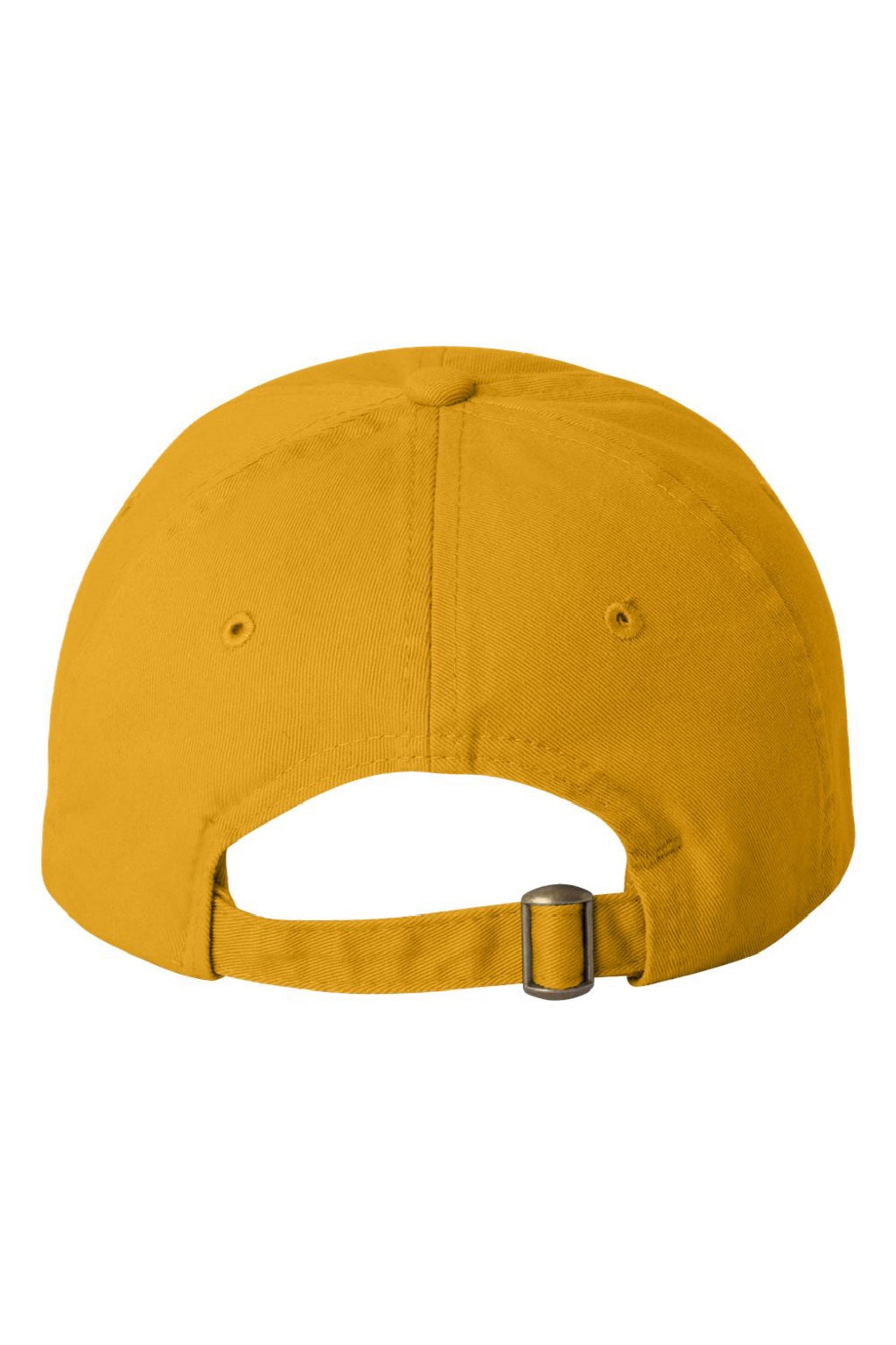 Valucap Hats VC300A Mens Adult Bio-Washed Classic Adjustable Dad Hat Gold Flat Back