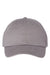 Valucap Hats VC300A Mens Adult Bio-Washed Classic Adjustable Dad Hat Grey Flat Front