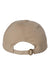 Valucap Hats VC300A Mens Adult Bio-Washed Classic Adjustable Dad Hat Khaki Brown Flat Back