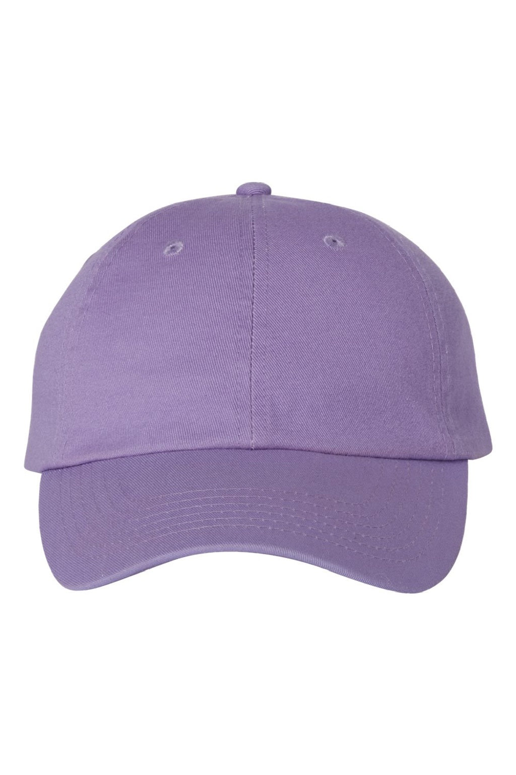 Valucap Hats VC300A Mens Adult Bio-Washed Classic Adjustable Dad Hat Lavender Purple Flat Front