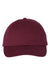 Valucap Hats VC300A Mens Adult Bio-Washed Classic Adjustable Dad Hat Maroon Flat Front