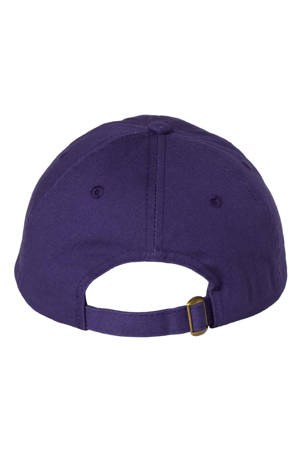 Valucap Hats VC300A Mens Adult Bio-Washed Classic Adjustable Dad Hat Purple Flat Back
